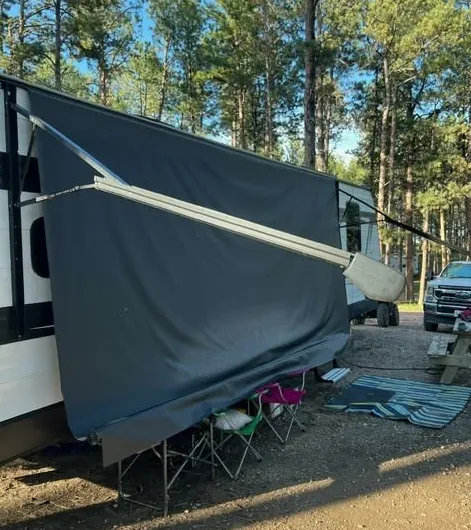 Dometic Solera awning on an RV in Florida