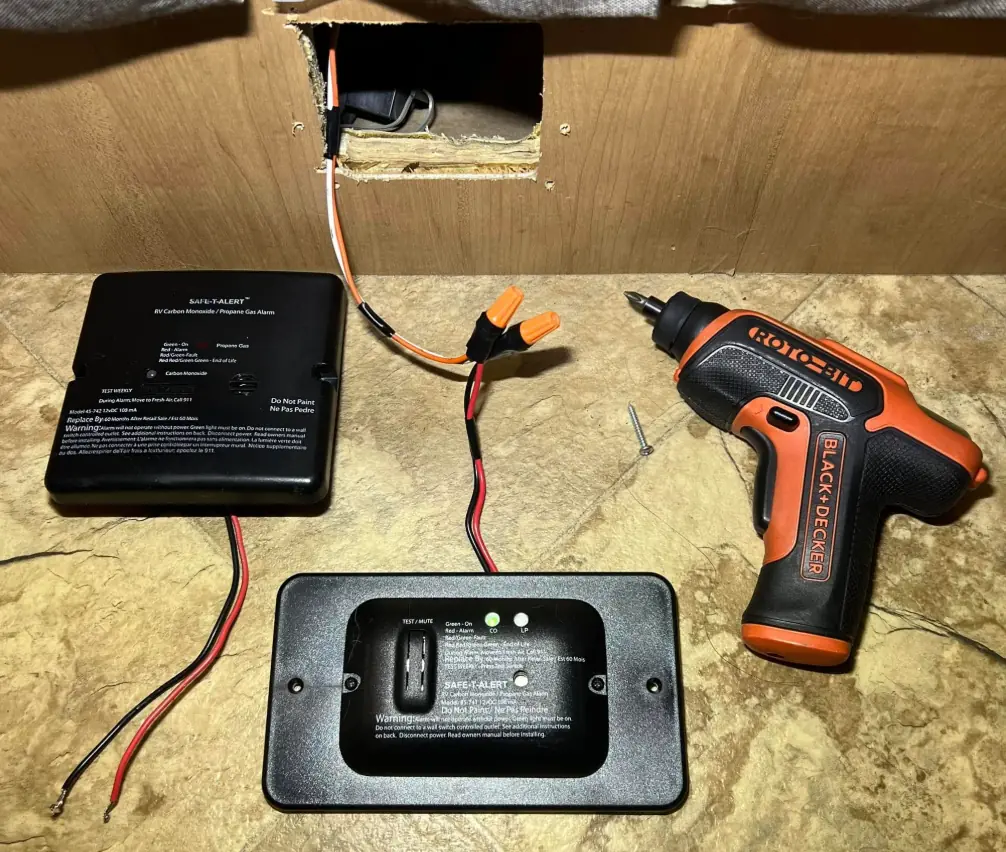 LP detector replacement on an RV in Florida