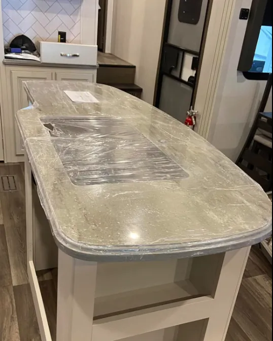 Countertop replacement on an RV in Florida