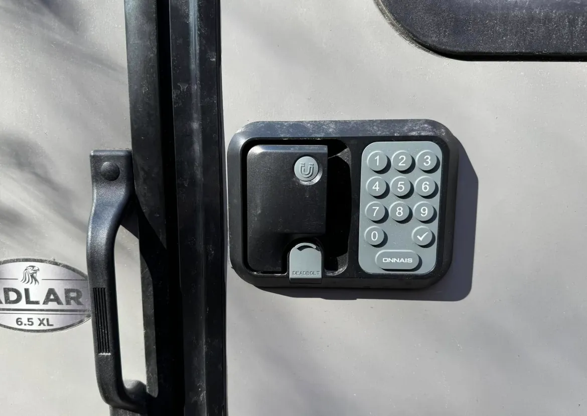 Entry door latch + strike on an RV in Florida