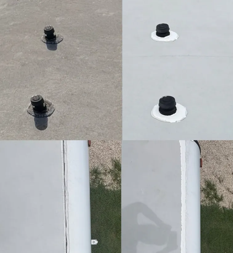 Annual reseal + lap sealant on an RV in Florida