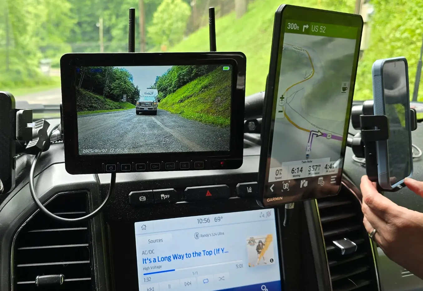 Camera and monitoring install on an RV in Florida