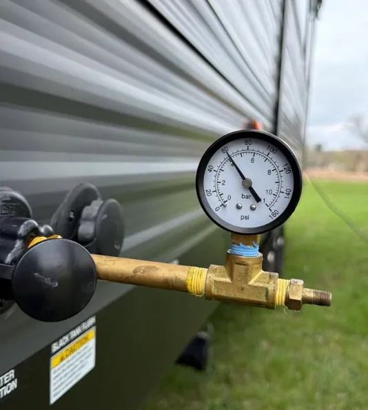 Water system blowout on an RV in Florida