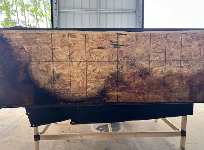 Slide floor rot repair on an RV in Florida