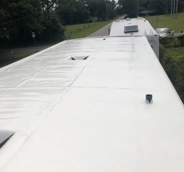 TPO roof replacement - a second view of the same job