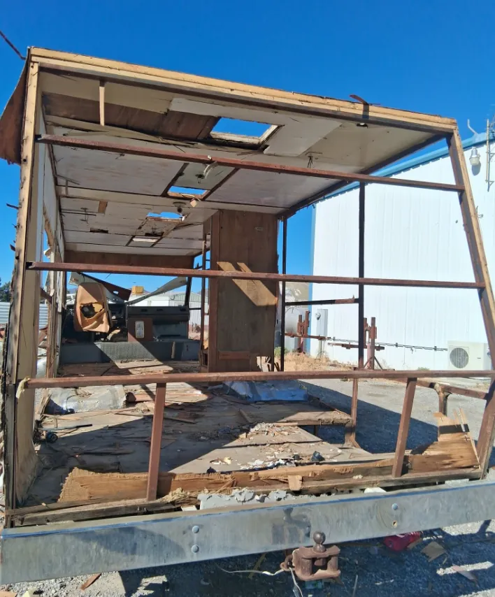 Wall framing and stud rot on an RV in Florida